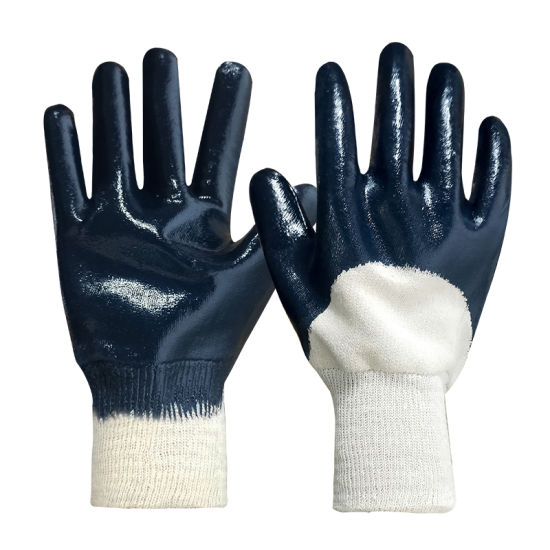 NITRILE FULLY DIPPED -WITH SAFETY CUFF